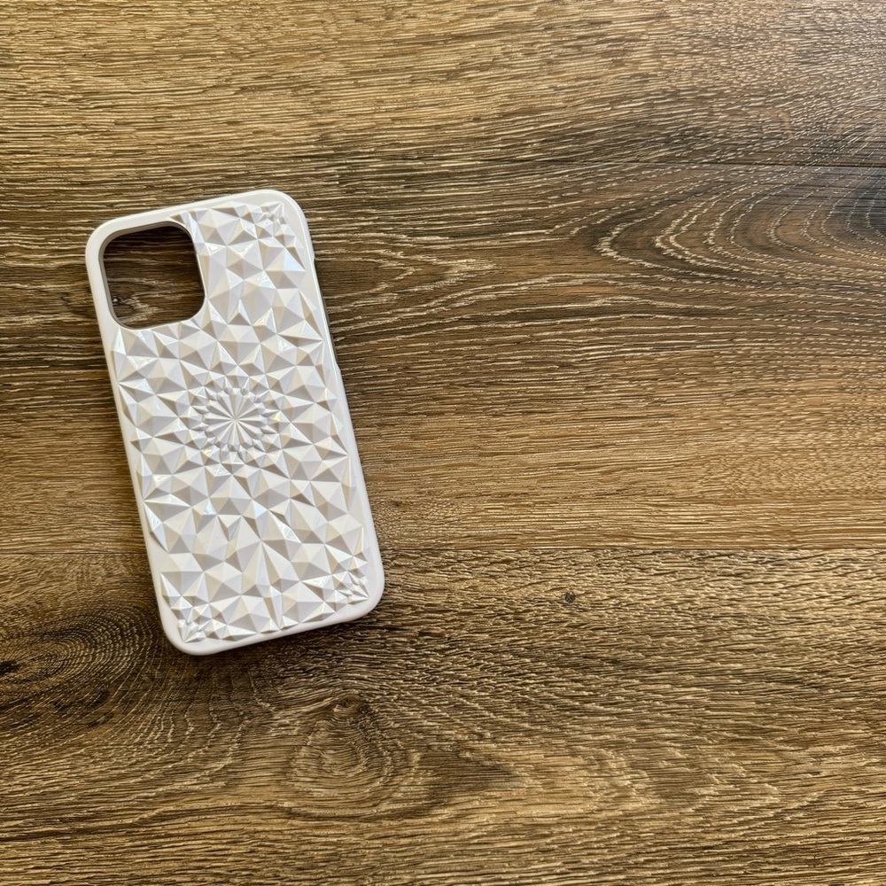 White Iridescent Textured iPhone 12 Pro Max Case